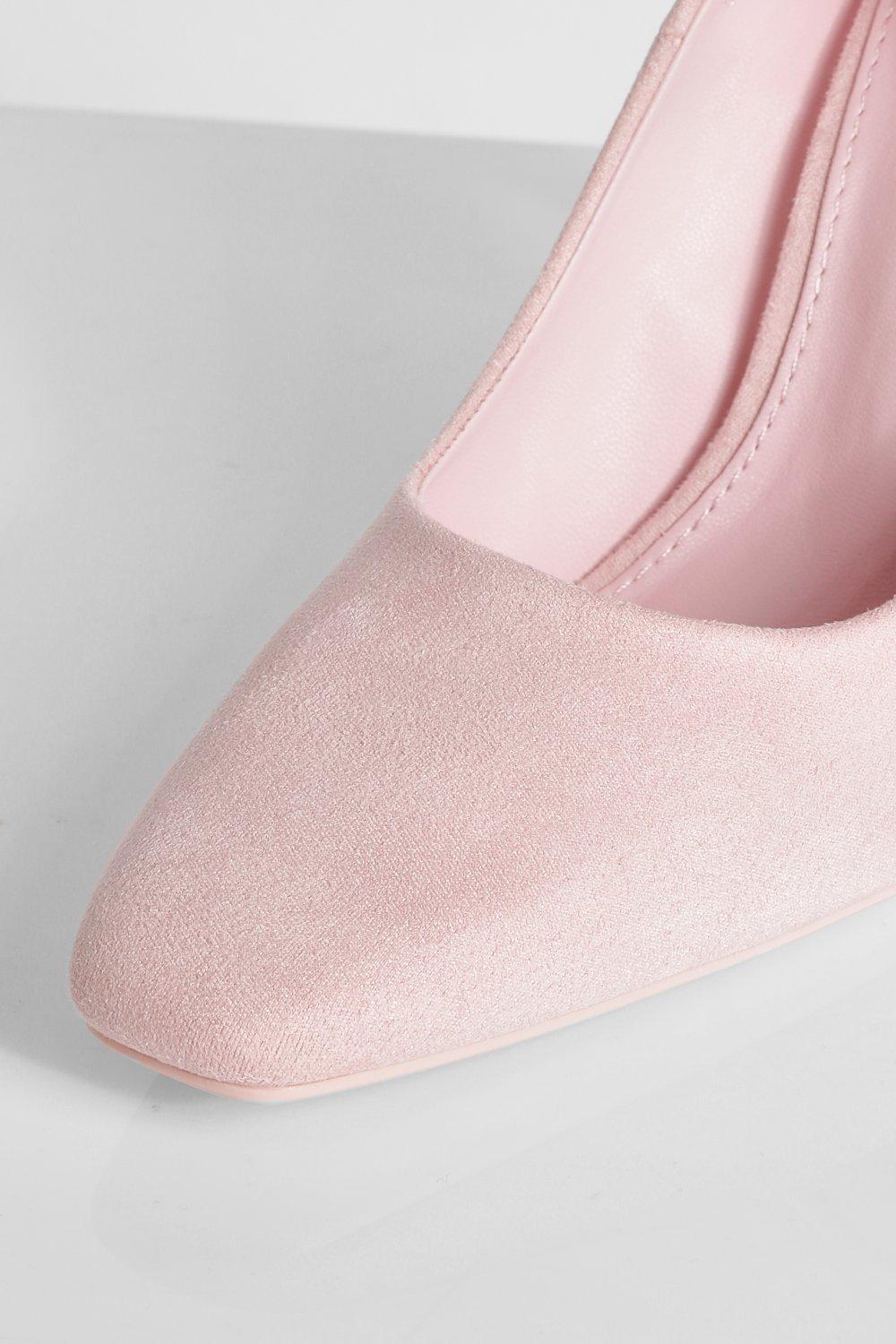 Blush pink court shoes on sale